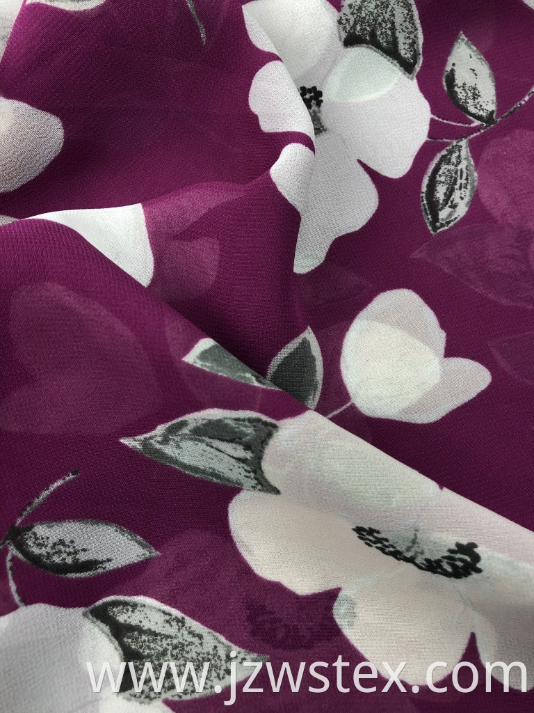 printed fabric sofa crinkle fabric polyester chiffon fabric printing